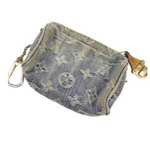 Louis Vuitton - Blue Denim Monogram Denim Mini Speedy Key and Bag Charm👖💙✨